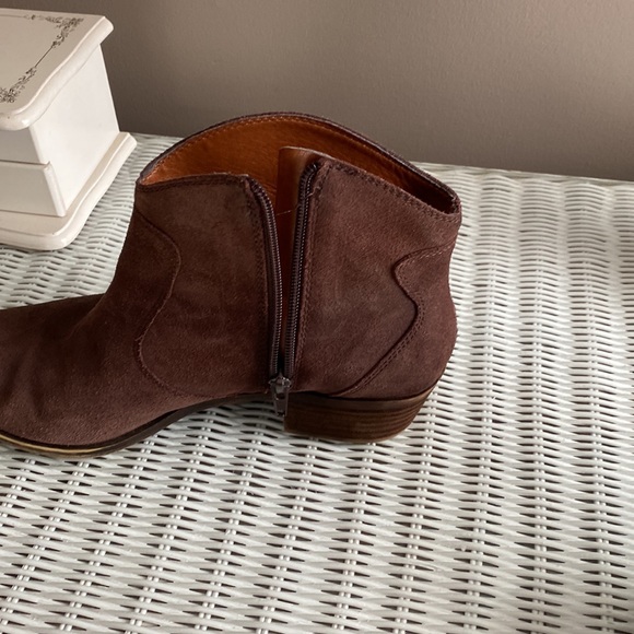 Lucky brand brown leather booties, 8.5 - Picture 4 of 8